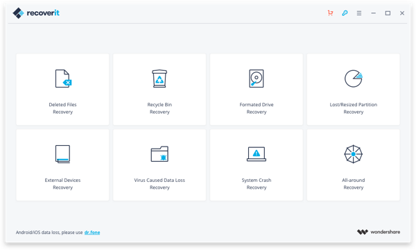 windows-Wondershare Recoverit（万兴数据恢复 通用型数据恢复软件